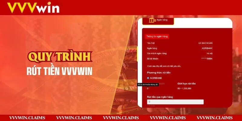 Quy tình rút tiền Vvvwin